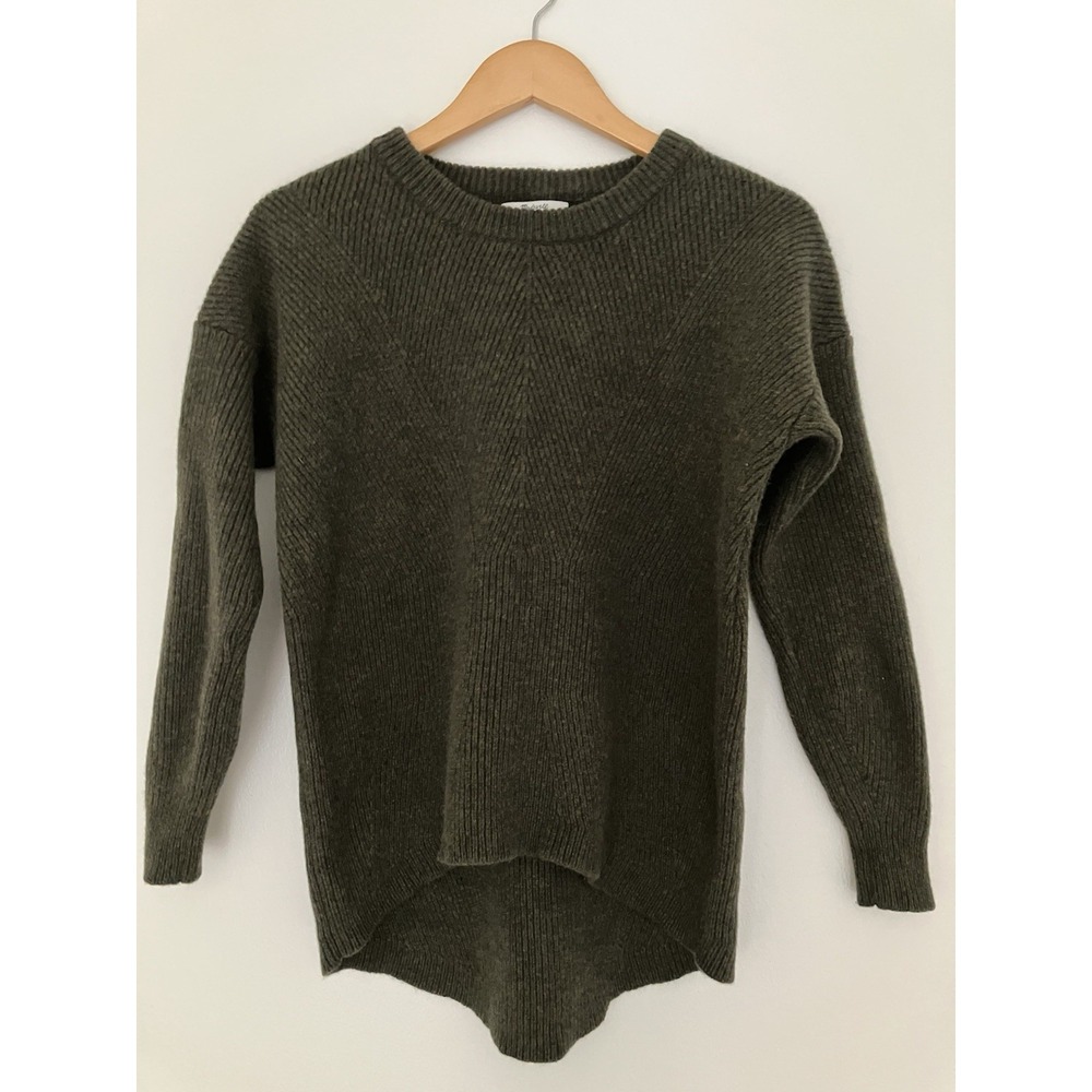 Madewell 100% Merino Wool Crew Neck Sweater Size Small Earthcore